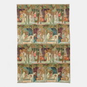 Gilded Angels, Kinderen en Greenery Theedoek (Verticaal)