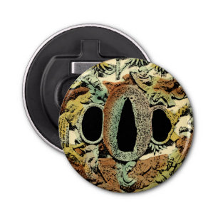 Gilded Asian Medallion by Vision Studio Button Flesopener