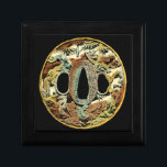 Gilded Asian Medallion by Vision Studio Cadeaudoosje<br><div class="desc">Unieke afdruk van een geled Aziatisch medaille door Vision Studio. Een regenboog van de herfstkleuren beroert het oog,  waardoor de medaille een warm gevoel krijgt tegen de zwarte achtergrond. Krijg vandaag je kopie!</div>