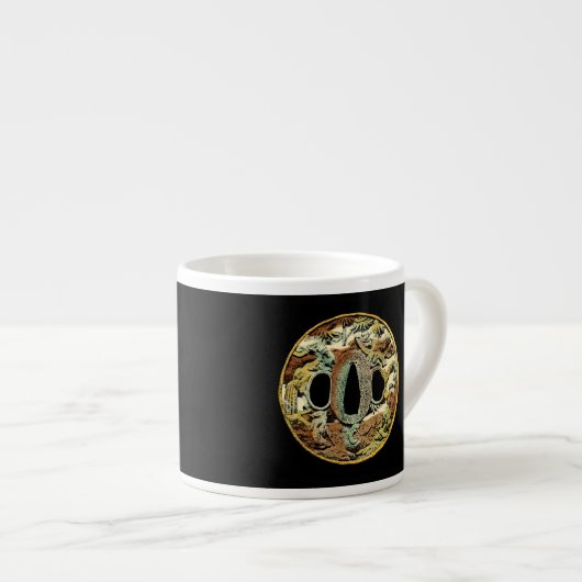 Gilded Asian Medallion by Vision Studio Espresso Kop (Voorkant rechts)