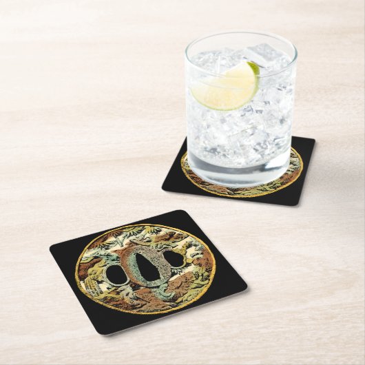 Gilded Asian Medallion by Vision Studio Kartonnen Onderzetters (Insitu)