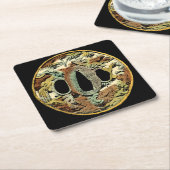 Gilded Asian Medallion by Vision Studio Kartonnen Onderzetters (Schuin)