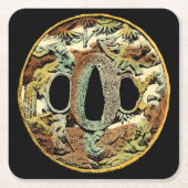 Gilded Asian Medallion by Vision Studio Kartonnen Onderzetters (Voorkant)