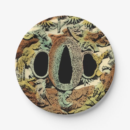 Gilded Asian Medallion by Vision Studio Papieren Bordje (Voorkant)