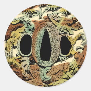 Gilded Asian Medallion by Vision Studio Ronde Sticker