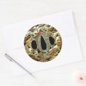 Gilded Asian Medallion by Vision Studio Ronde Sticker (Envelop)