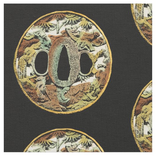 Gilded Asian Medallion by Vision Studio Stof (Close Up)