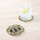 Gilded Asian Medallion by Vision Studio Zandsteen Onderzetter (Zijkant)