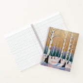 Gilded Aspen Grove: A Winter’s Dream Notitieboek (Binnen)