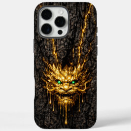 Gilded Bark Liquid Gold Dragon iPhone 16 Pro Max Hoesje
