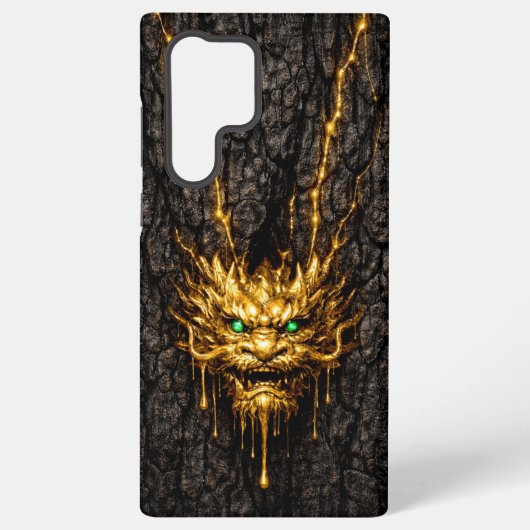 Gilded Bark Liquid Gold Dragon Samsung Galaxy Hoesje (Achterkant)