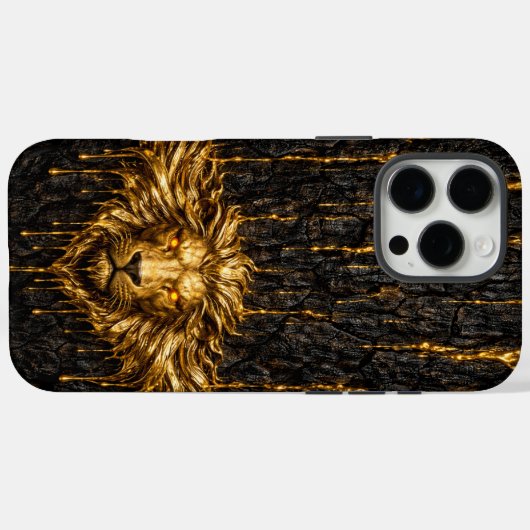 Gilded Bark Liquid Gold Lion Case-Mate iPhone Case (Achterkant (horizontaal))