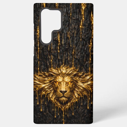 Gilded Bark Liquid Gold Lion Samsung Galaxy Hoesje (Achterkant)