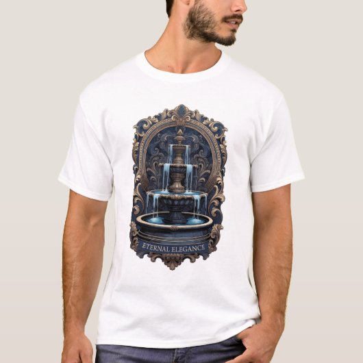 Gilded Baroque Fountain T-Shirt, Premium T-shirt (Voorkant)