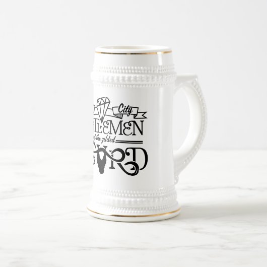 Gilded Beard Black Logo - Stein Bierpul (Voorkant rechts)