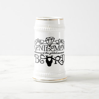 Gilded Beard Black Logo - Stein Bierpul