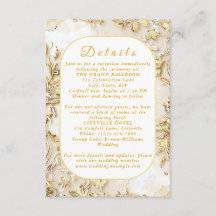 Gilded Bloom Classic Wedding Enclosure Kaart