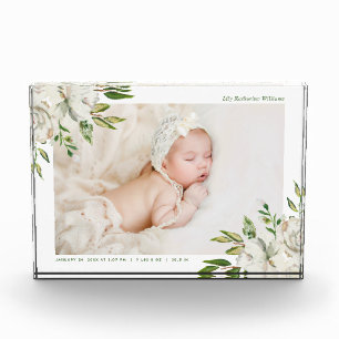 Gilded Blooms Baby Foto aandenken