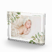 Gilded Blooms Baby Foto aandenken (Rechts)