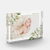 Gilded Blooms Baby Foto aandenken (Links)