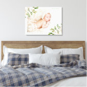 Gilded Blooms Baby Foto aandenken Canvas Afdruk (Insitu (Slaapkamer))