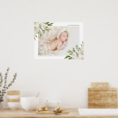 Gilded Blooms Baby Foto aandenken Poster (Keuken)