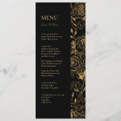 GILDED Blooms Bruiloft Menu (Voorkant)
