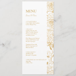 GILDED Blooms Bruiloft Menu