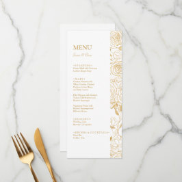 GILDED Blooms Bruiloft Menu