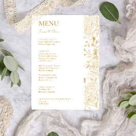 GILDED Blooms Bruiloft Menu