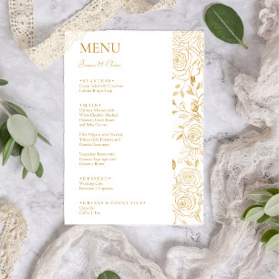 GILDED Blooms Bruiloft Menu