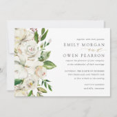 Gilded Blooms bruiloft uitnodiging (Voorkant)