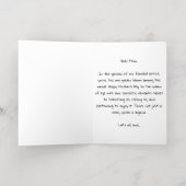 Gilded Blooms: Een sarcastisch gouden moederdag Folie Wenskaart (Binnenlaag)