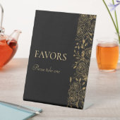 GILDED Blooms Favorietekens Reclamebord Met Voetstuk (Insitu)