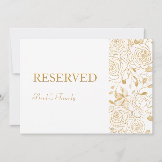 GILDED Blooms Gereserveerd teken (Achterkant)