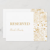 GILDED Blooms Gereserveerd teken (Voorkant / Achterkant)