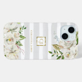 Gilded Blooms | Grijze stripper Case-Mate iPhone Case (Achterkant (horizontaal))