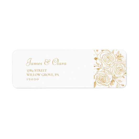 GILDED Blooms Label (Voorkant)