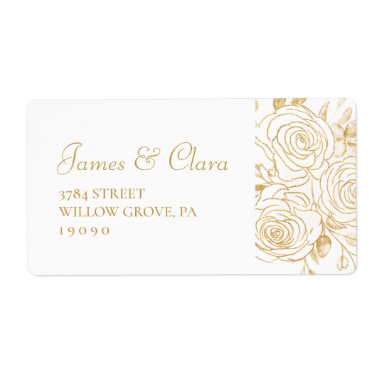 GILDED Blooms Label (Voorkant)