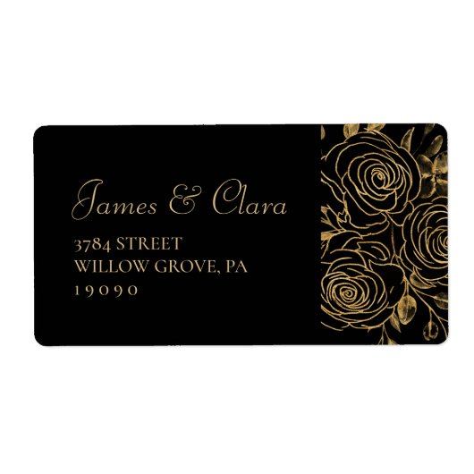 GILDED Blooms Label (Voorkant)