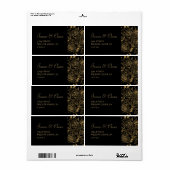 GILDED Blooms Label (Full Sheet)