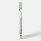 Gilded Blooms Mint | Monogrammfoonfoto Case-Mate iPhone Case (Achterkant / Links)