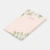 Gilded Blooms Personalized Monogrammed Post-it® Notes (Schuin)