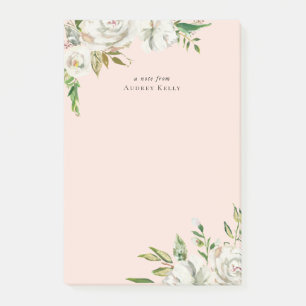 Gilded Blooms Personalized Monogrammed Post-it® Notes