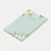 Gilded Blooms Personalized Monogrammed Post-it® Notes (Schuin)