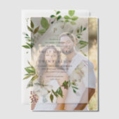 Gilded Blooms Wedding Vellum Uitnodigingen (Offset (Koppel))
