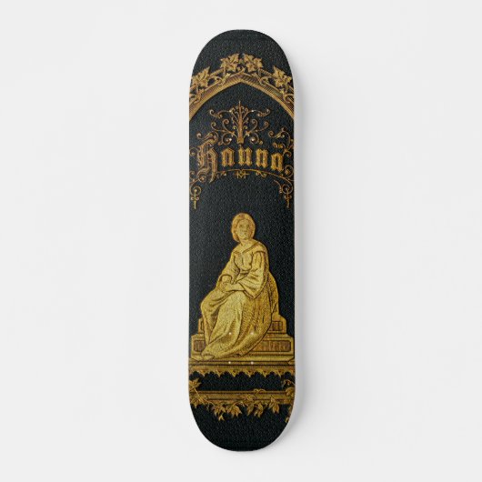 Gilded Book Hoesje Antiek Joods Prayer Book Hanna Persoonlijk Skateboard (Voorkant)