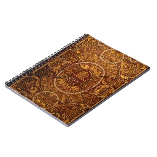 Gilded  Book Monogram Gothic Notitieboek (Linkerzijde)