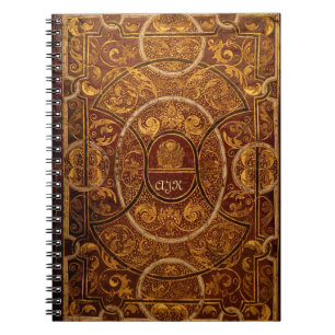 Gilded  Book Monogram Gothic Notitieboek