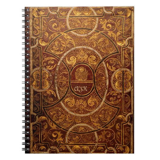 Gilded  Book Monogram Gothic Notitieboek (Voorkant)